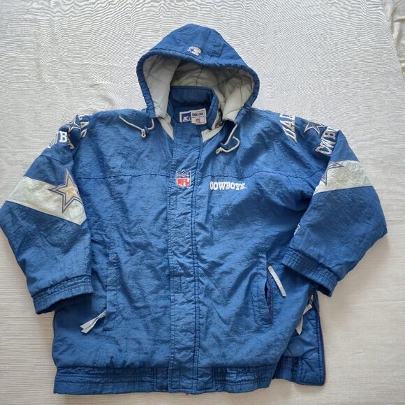 Vintage Dallas Cowboy Starter NFL Jacket, Made in Korea, 90s retro Collectible - Picture 5 of 16